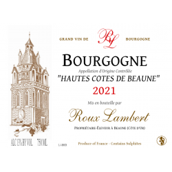 Frankrig, fransk rødvin, Bourgogne Hautes Côtes de Beaune, Roux Lambert/Les Climats d'Or, Bourgogne